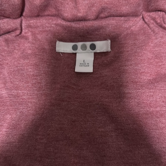 Three dots maroon quilted jacket w/ zip pockets L - Picture 10 of 12